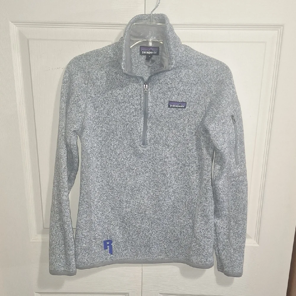 Patagonia Heathered Gray Half Zip Pullover Jacket Sweater Sweatshirt-S